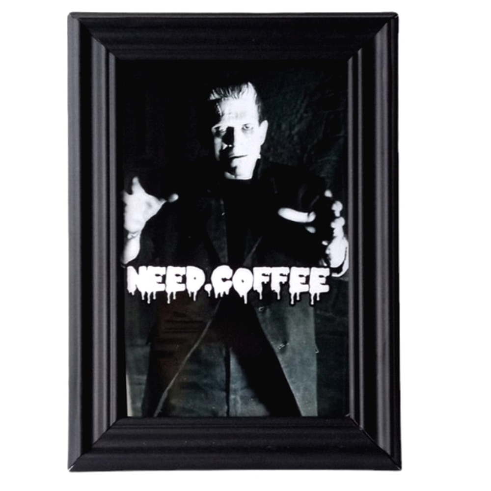 Frankenstein need coffee coffee bar kitchen Vintage Monster Univseral breakfast